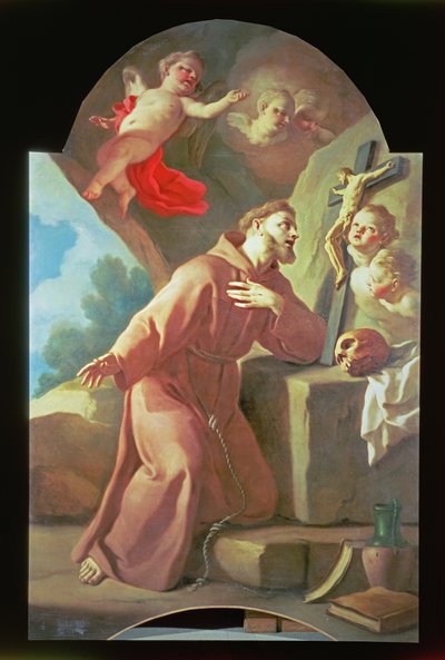 القديس فرنسيس الأسيزي (أحد الزوجين ، الفريق) بواسطة فرانشيسكو دي مورا